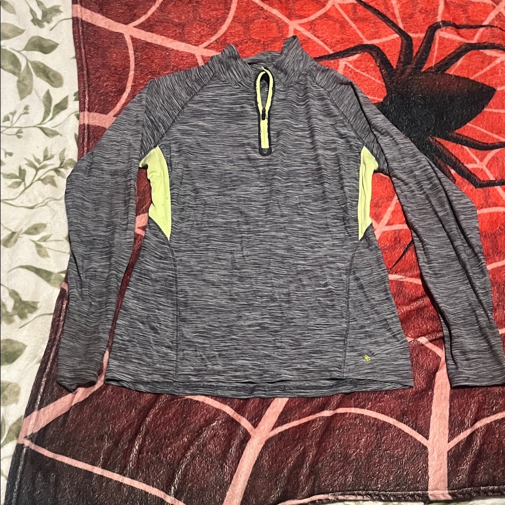 RBX Gray and Yellow Women's Sweatshirt